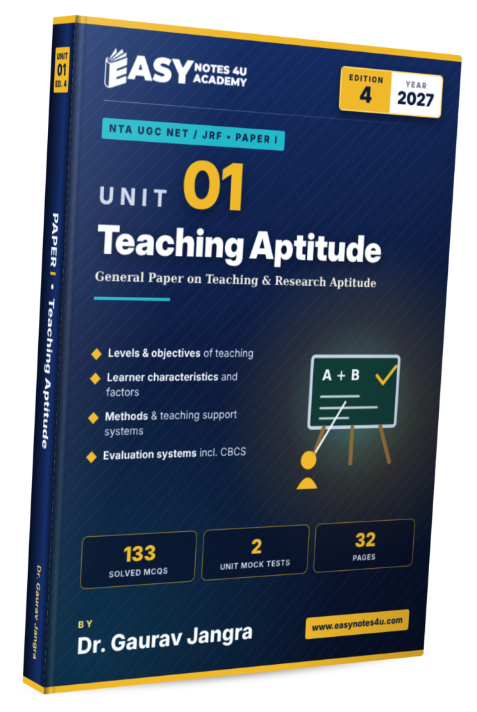 Teaching Aptitude PDF Notes - NTA UGC NET Paper 1