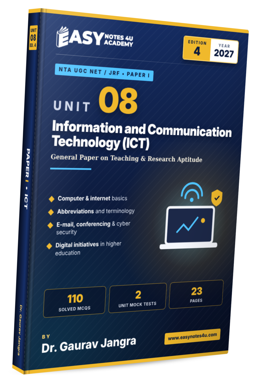 ICT eBook PDF Notes - UGC NET Paper 1