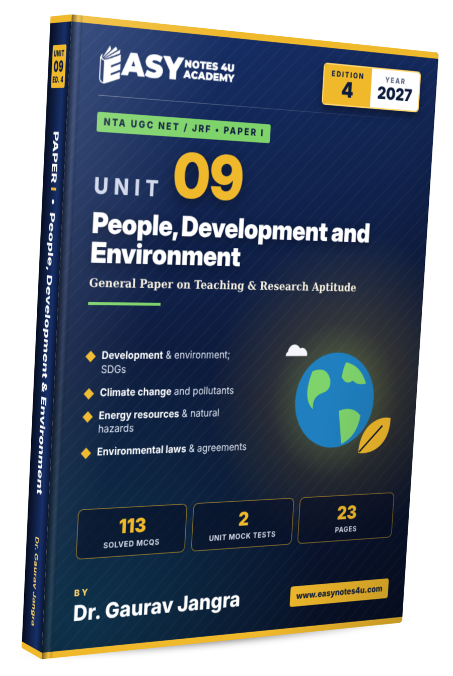 People, Development and Environment eBook, PDF Notes & Study Material - NTA UGC NET Paper 1