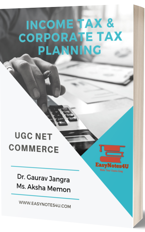 Income and Corporate Tax Planning PDF Notes - UGC NET Commerce | MBA | M.COM