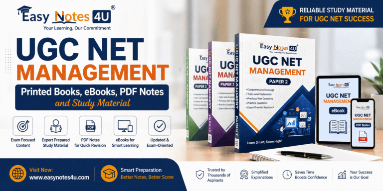 NTA UGC NET Management Paper 2 Free Study Material and PDF Notes, eBooks, Books as per according latest syllabus and pattern of NTA Exam. Unit-wise Notes