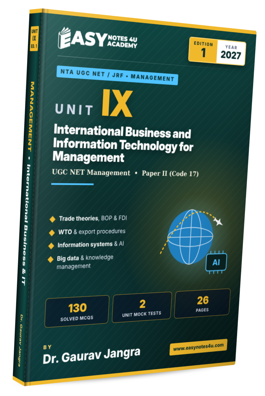 Unit-9: International Business and Information Technology eBook & PDF Notes for UGC NET Management
