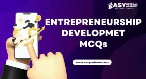 Entrepreneurship Development (ED) MCQs - UGC NET Management, the MCQs are important for qualifying NTA UGC NET