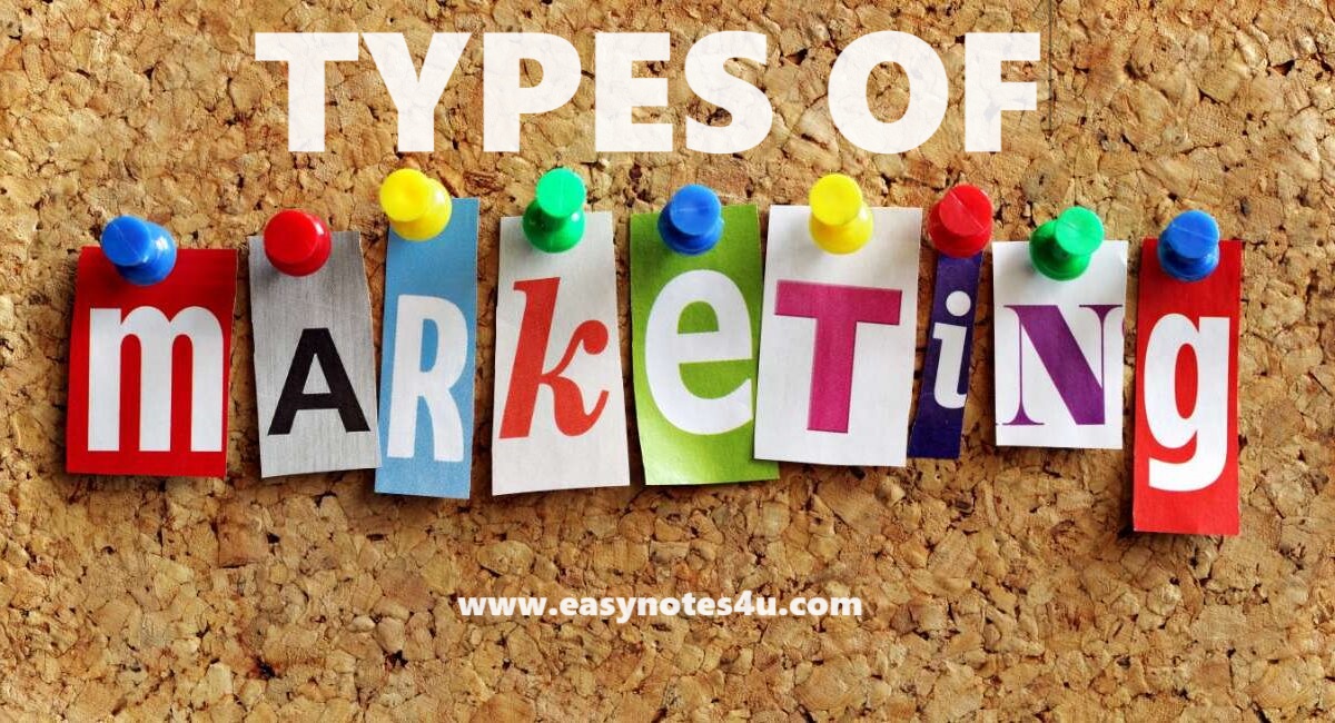 Types of Marketing - Marketing management encompasses a wide range of activities aimed at promoting products or services, brand awareness