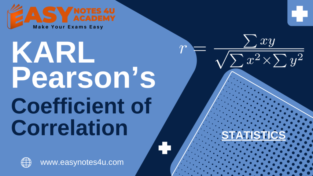 Karl Pearson's Coefficient of Correlation | Methods | Formula | Example