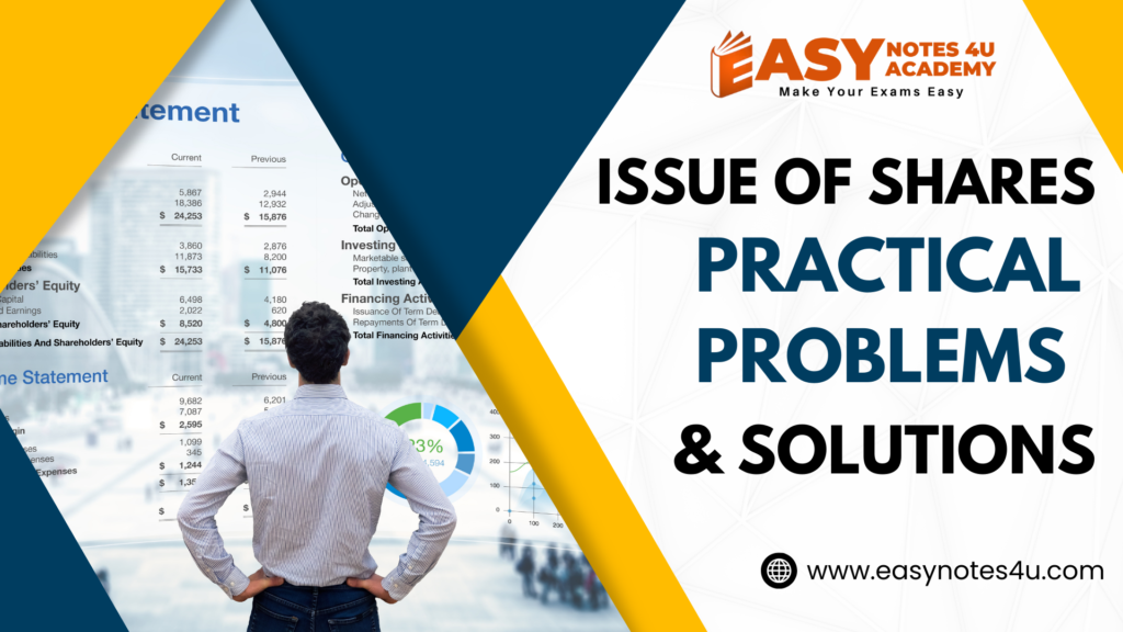 practical problems with solutions Questions & Answers with Numerical Examples of Issue of Shares in Corporate Accounting.