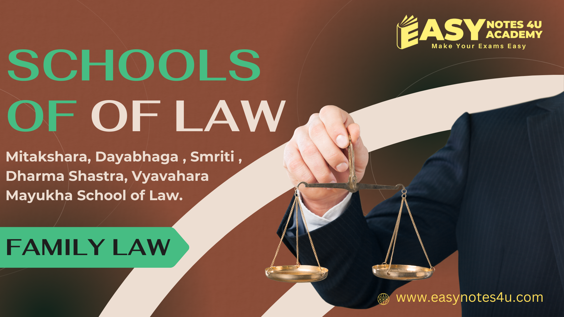 In this article we will discuss about various schools of Hindu Law in Family Law. Mitakshara School of Law, Dayabhaga School of Law, Smriti School of Law, Dharma Shastra School of Law, Vyavahara Mayukha School of Law.