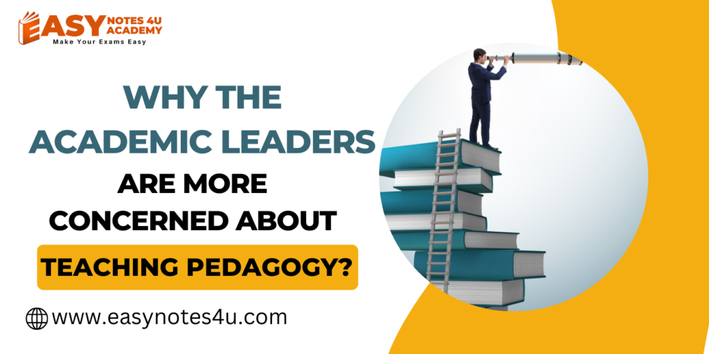 Academic leaders often prioritize teaching pedagogy because it directly impacts the quality of education their institution provides. Academic Leaders Concerned Teaching pedagogy