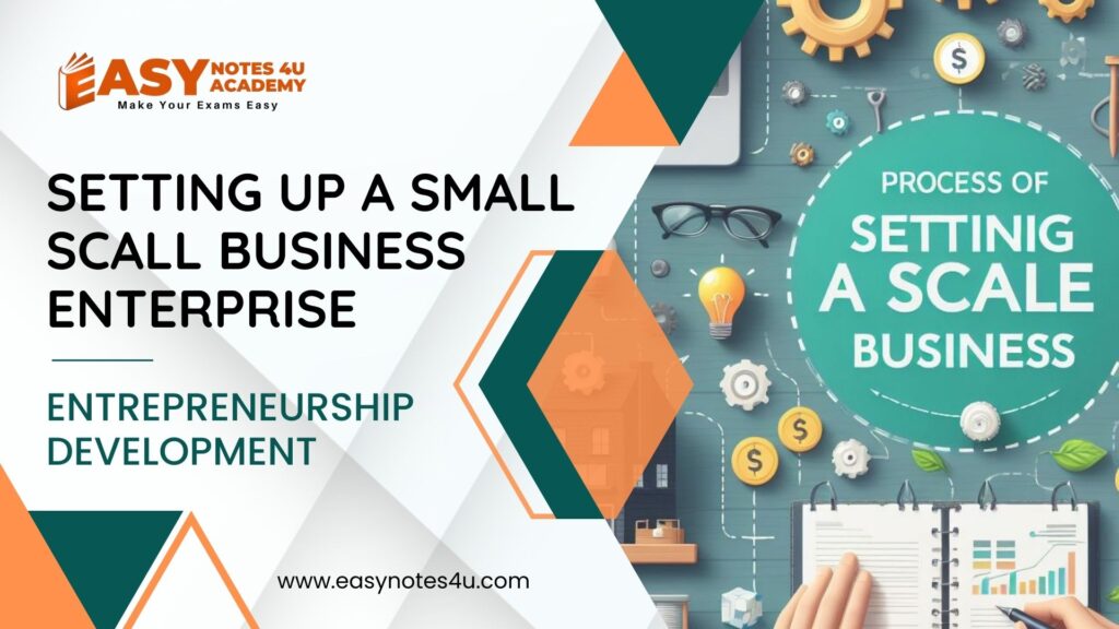 Step by step Process of setting up start a small scale business unit enterprise