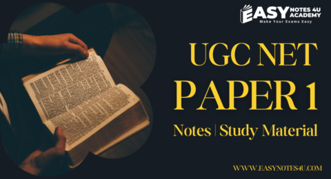 UGC NET Paper 1 Study Material PDF Notes by Dr. Gaurav Jangra from Easy Notes 4U Academy stands out as a valuable guide for success.