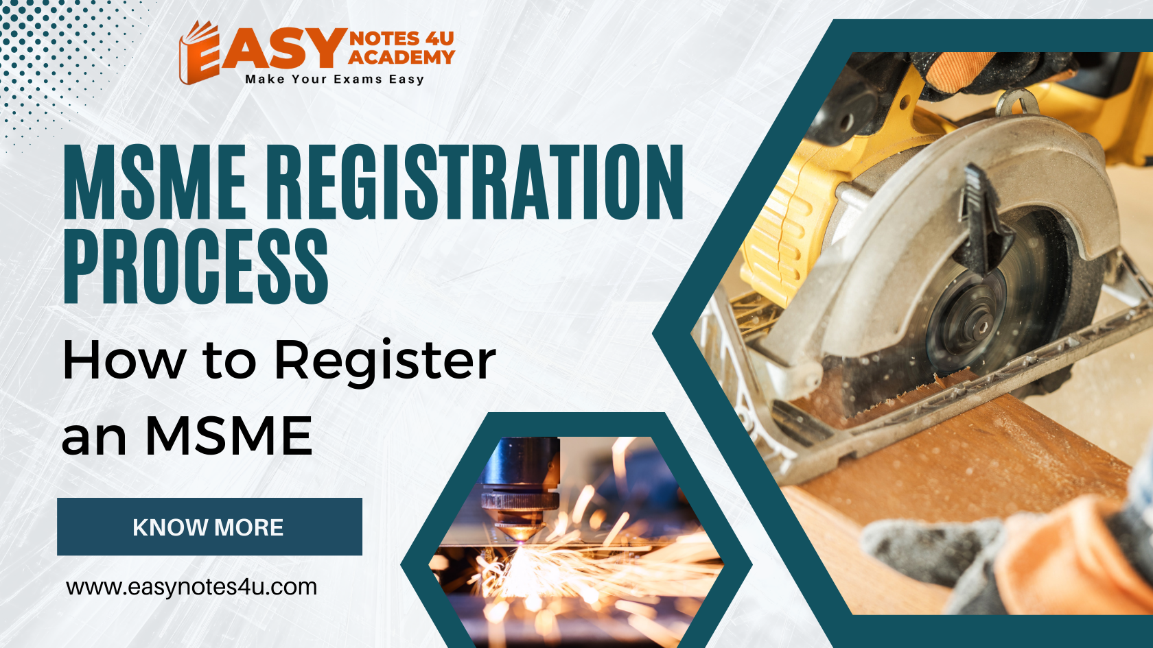 Process of Registration of an MSME - Registering a Micro, Small, or Medium Enterprise (MSME) in India is a straightforward online process facilitated through the Udyam Registration portal.