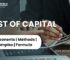 The cost of capital is calculated using various methods (debt, equity, or preferred stock). commonly used components of the cost of capital