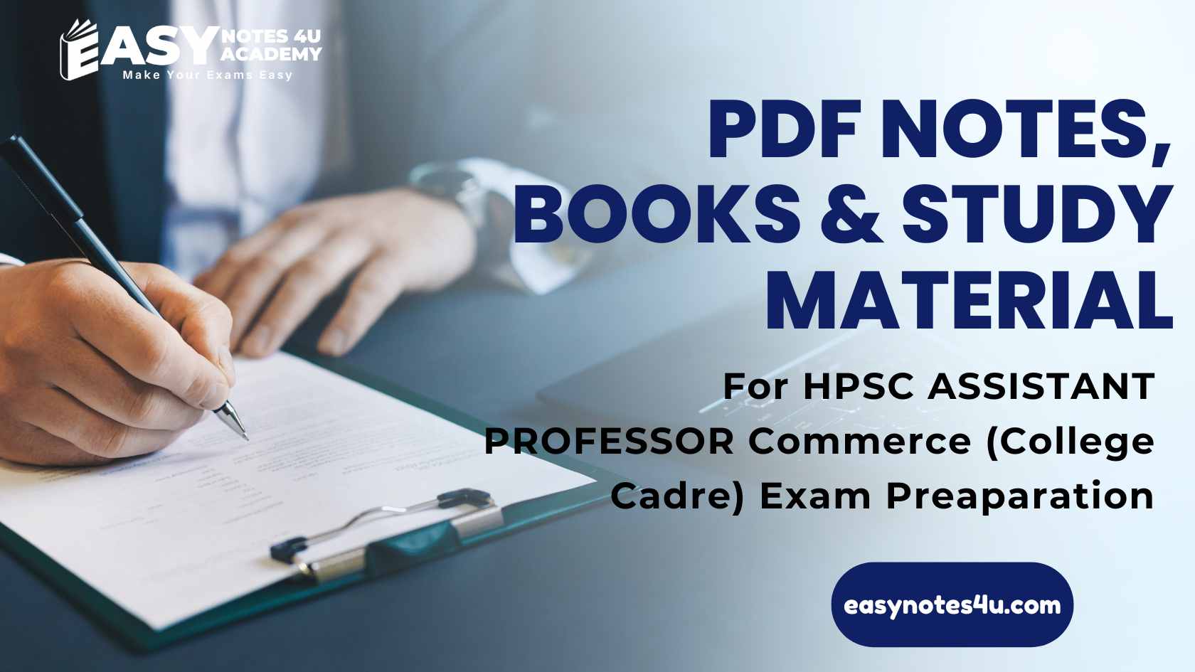 The Haryana Public Service Commission (HPSC) Assistant Professor Commerce (College Cadre) Exam is a highly competitive exam. PDF notes, e-Books, Books and Study Material