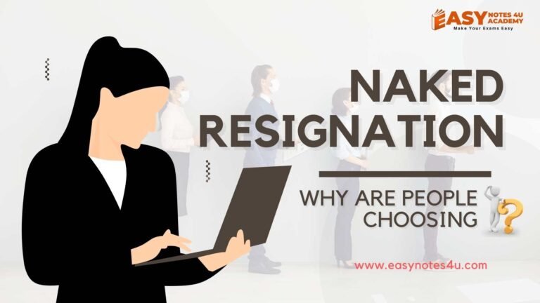 Concept of Naked resignation refers to the act of voluntarily resigning from a job without having another job or income source lined up. It is called “naked” because the individual steps into uncertainty without the security blanket of employment.