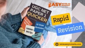 Are you preparing for the NTA UGC NET Paper 1 June 2025 Exam? Boost your preparation with Rapid Quick Revision Notes pdf and Previous Year Questions (PYQs) available on Easy Notes 4U Academy.