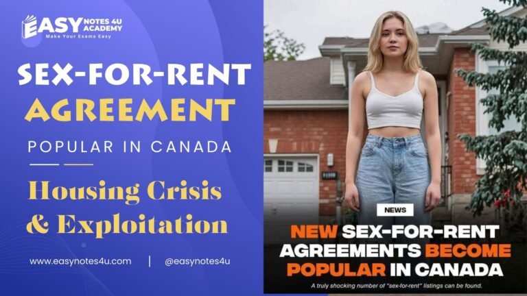Sex-for-rent (sex for rent) agreements are becoming more common in Canada amid the housing crisis. landlords exploit vulnerable tenants | Housing Crisis & Exploitation