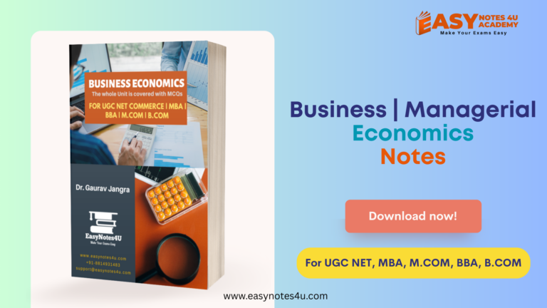 Business Economics | Managerial Economics | PDF Notes | eBook | Study Material