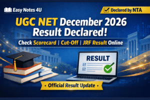 UGC NET December 2026 Result Declared by NTA | Check Scorecard, Cut-Off & JRF Result Online”